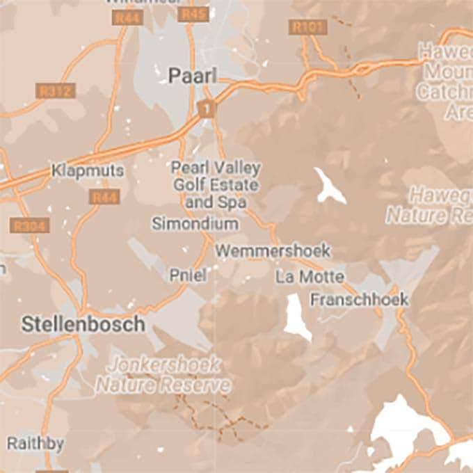 All Cape Winelands hotels and accommodations